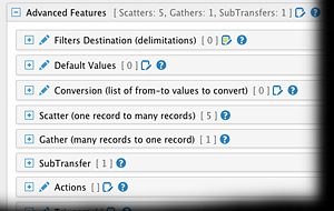 Neuer Bereich "Advanced Features" unter Transfers (Februar 2015)