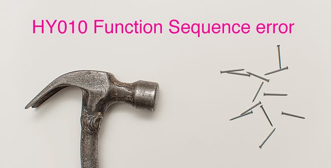 Error HY010 Function Sequence ya corregido (3.2.92v)